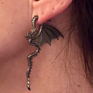 Dragon Wing Dangle Earrings